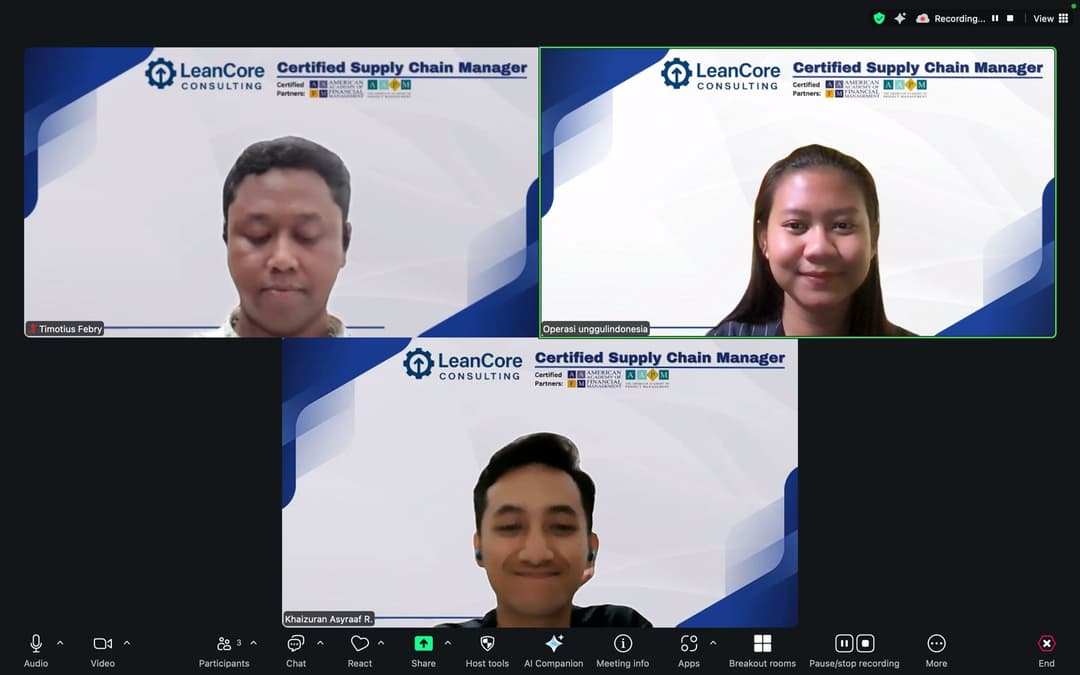 AAFM Certification Example